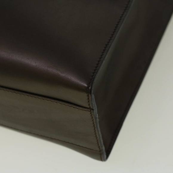 GUCCI Hand Bag Leather 2way Brown 001 2058 1853 6 Auth ac2382 - Picture 8 of 16